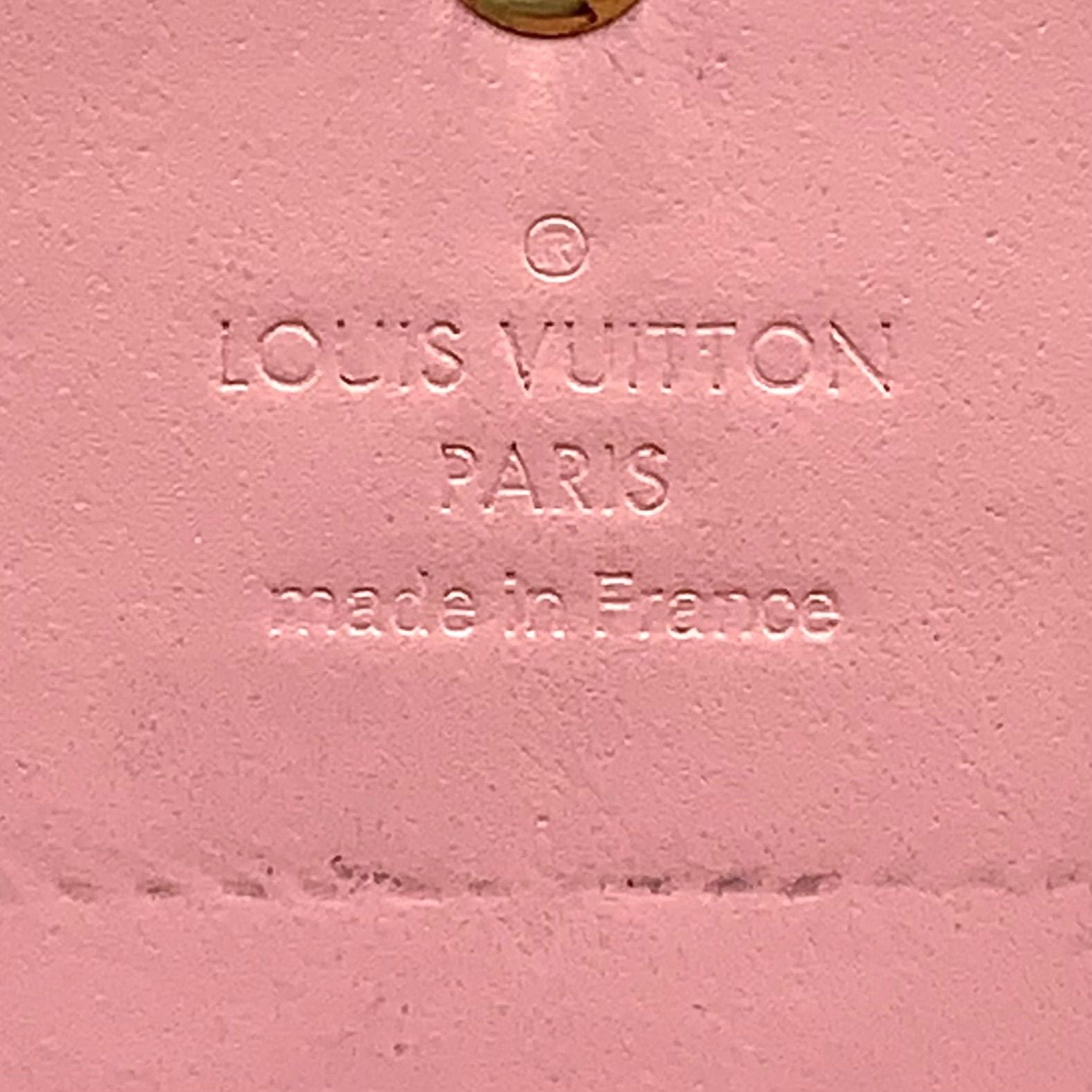Louis Vuitton Portefeuille Sarah Monogram Vernis Leather Enamel Pink Beige — view 4