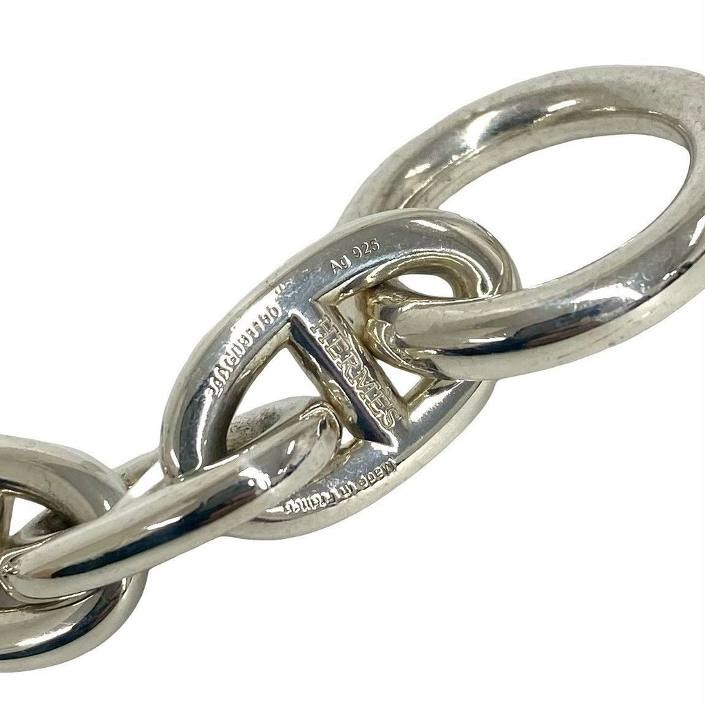 Hermes Vintage Chaine D'ancre TGM 12 Links Bracelet 925 Sterling Silver — view 3
