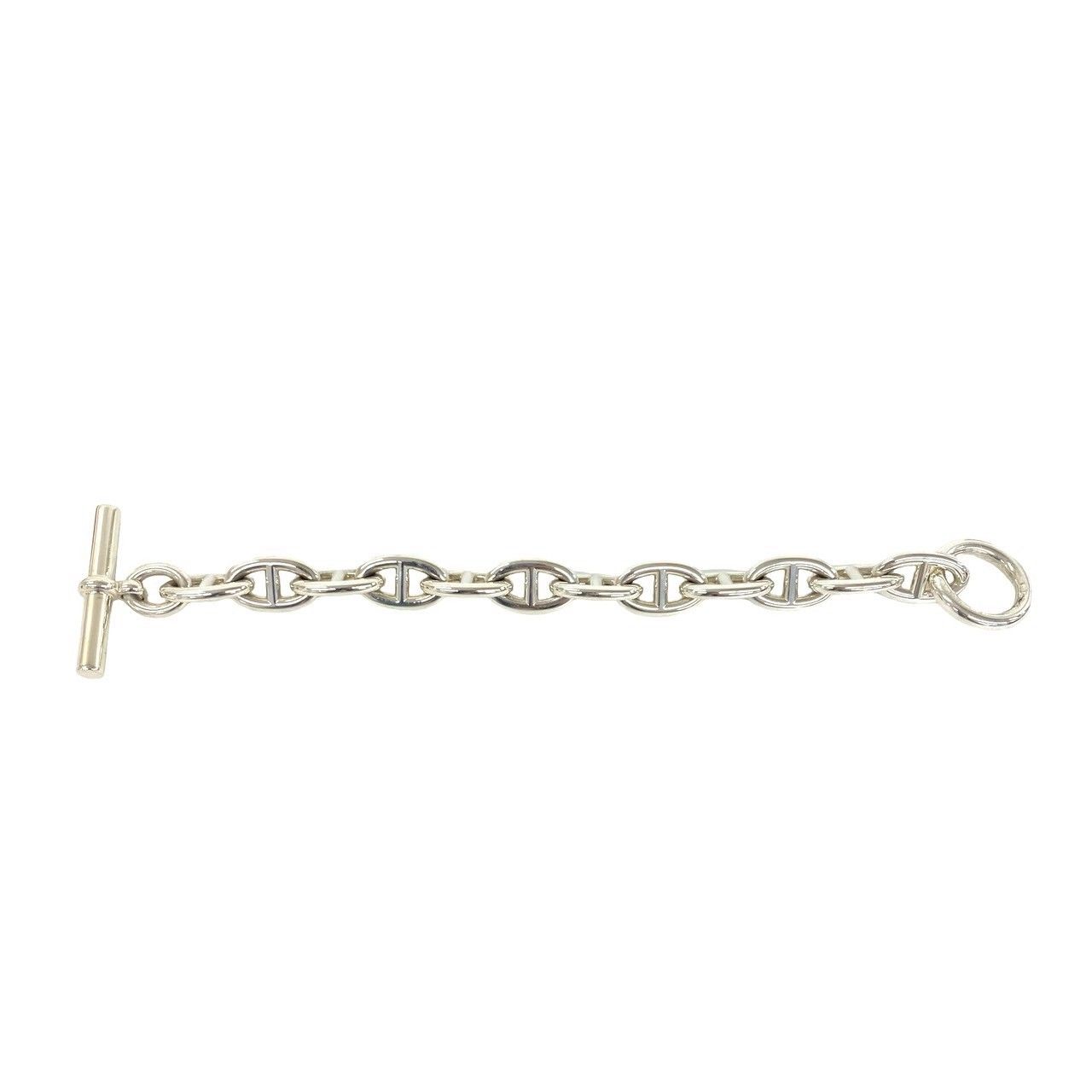 Hermes Vintage Chaine D'ancre TGM 12 Links Bracelet 925 Sterling Silver — view 5