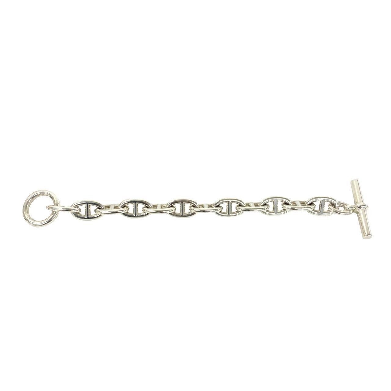 Hermes Vintage Chaine D'ancre TGM 12 Links Bracelet 925 Sterling Silver — view 6