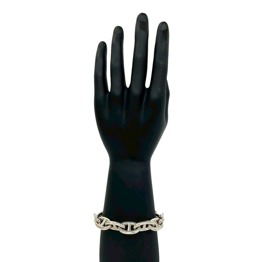 Hermes Vintage Chaine D'ancre TGM 12 Links Bracelet 925 Sterling Silver — view 2