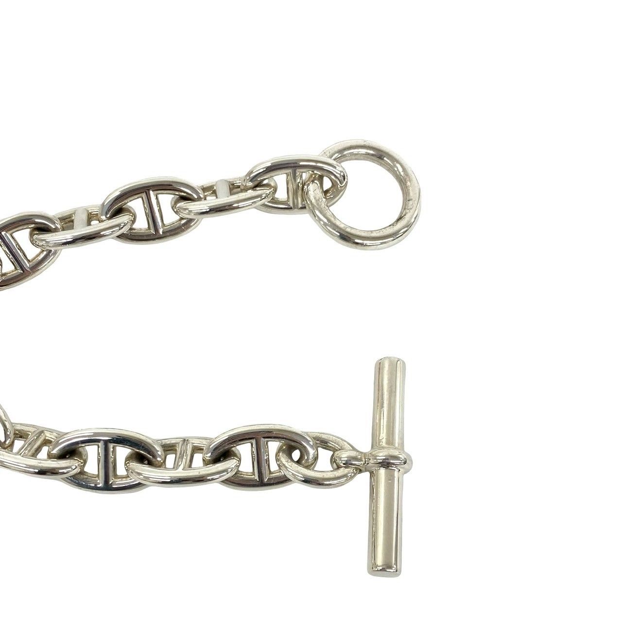 Hermes Vintage Chaine D'ancre TGM 12 Links Bracelet 925 Sterling Silver — view 4