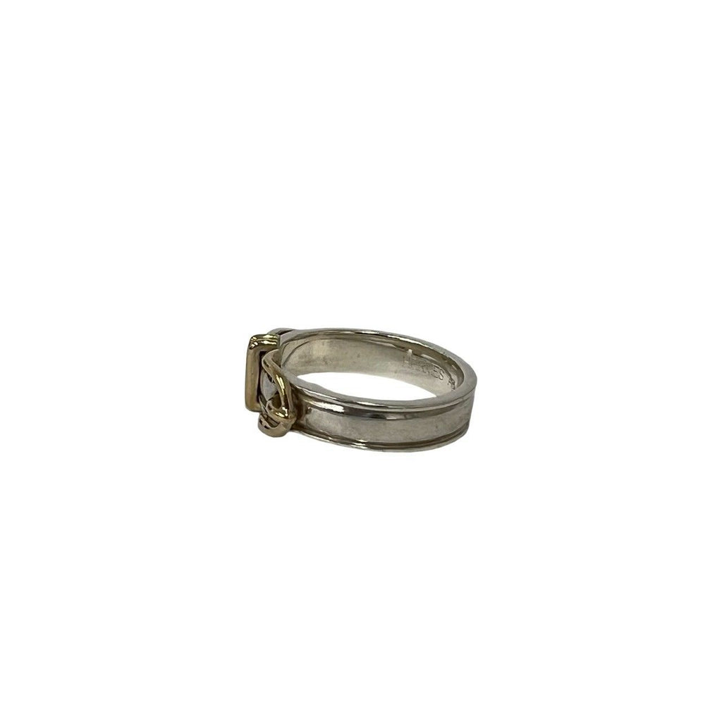 Hermes Ceinture Ring 925 Sterling Silver Gold — view 4