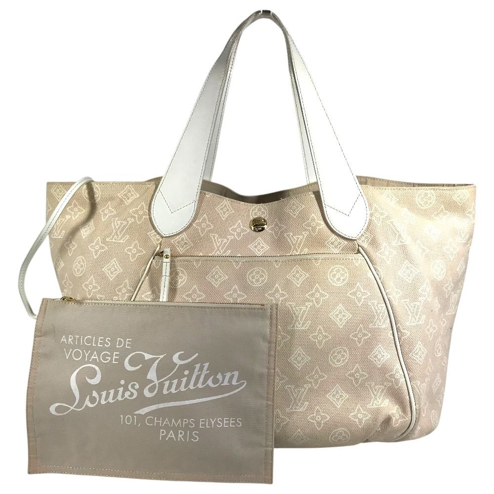 Louis Vuitton Shoulder Bag Kabai Panema GM Canvas Leather Pink Beige