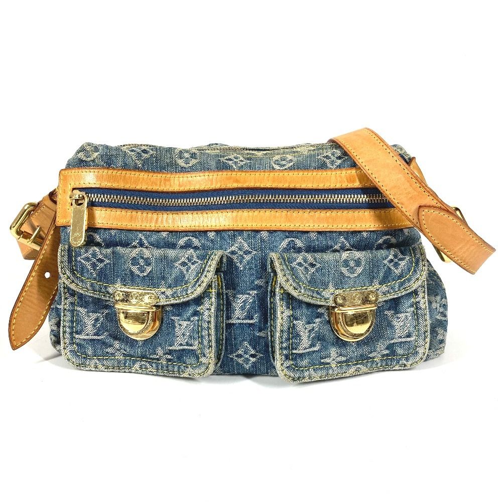 Louis Vuitton Shoulder Bag PM Monogram Denim Blue