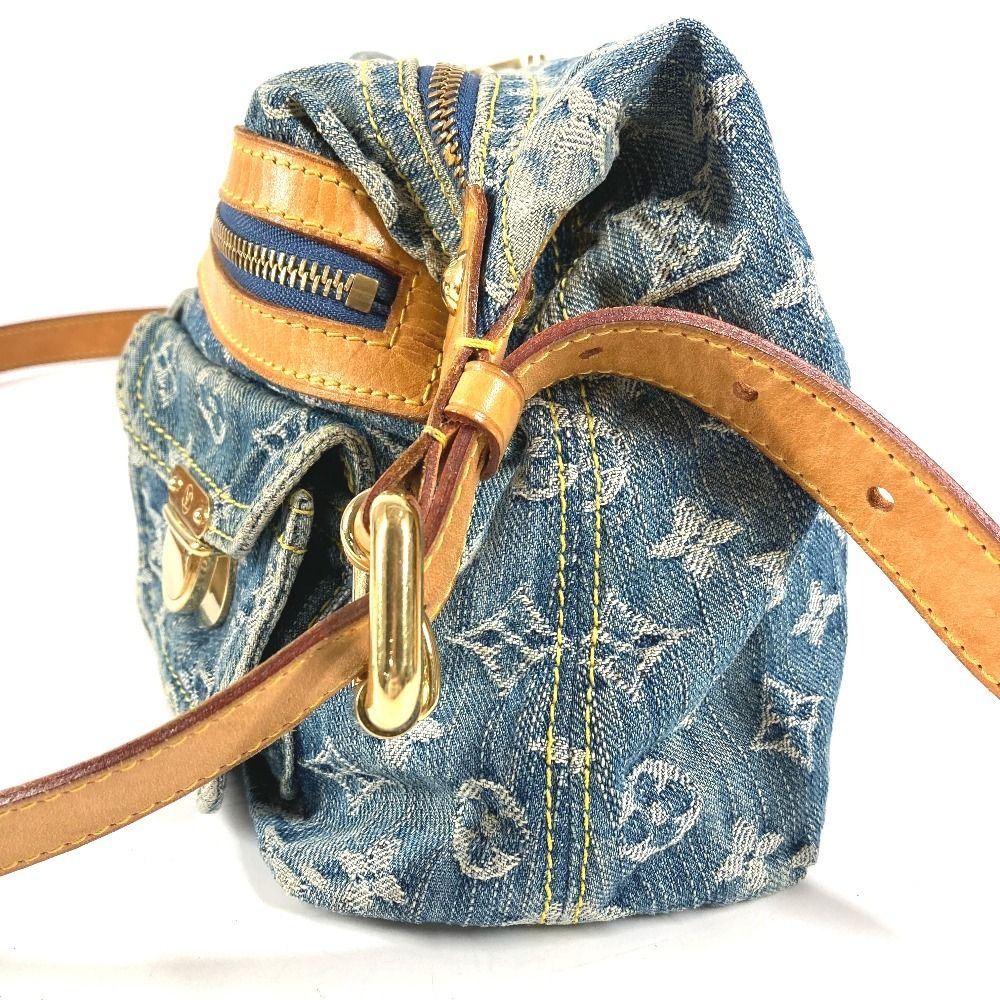 Louis Vuitton Shoulder Bag PM Monogram Denim Blue — view 3