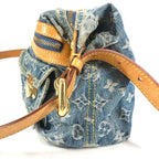 Louis Vuitton Shoulder Bag PM Monogram Denim Blue — view 3