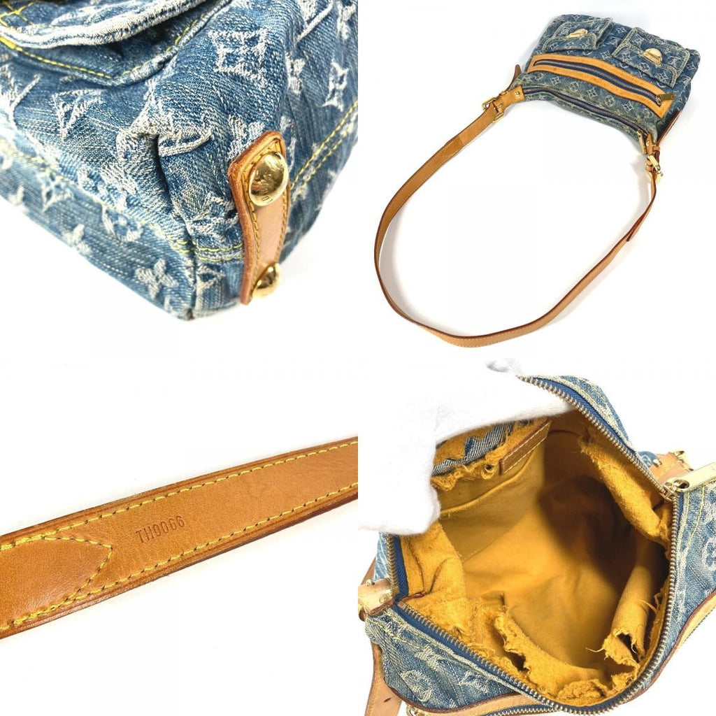 Louis Vuitton Shoulder Bag PM Monogram Denim Blue — view 7