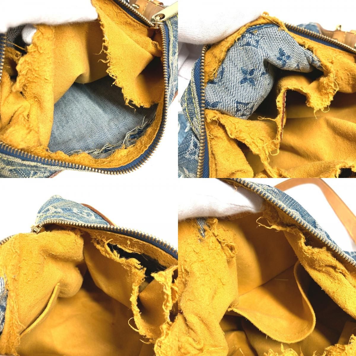 Louis Vuitton Shoulder Bag PM Monogram Denim Blue — view 8