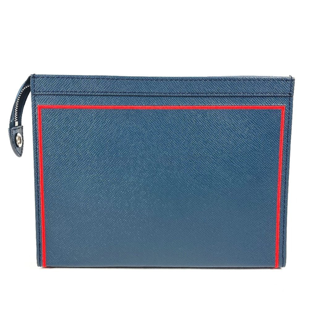 Louis Vuitton Second Bag Pochette Voyage Taiga Leather Navy — view 2