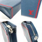 Louis Vuitton Second Bag Pochette Voyage Taiga Leather Navy — view 7