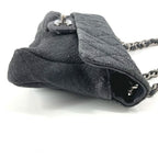 Chanel Shoulder Bag CC Logo Dark Gray — view 3