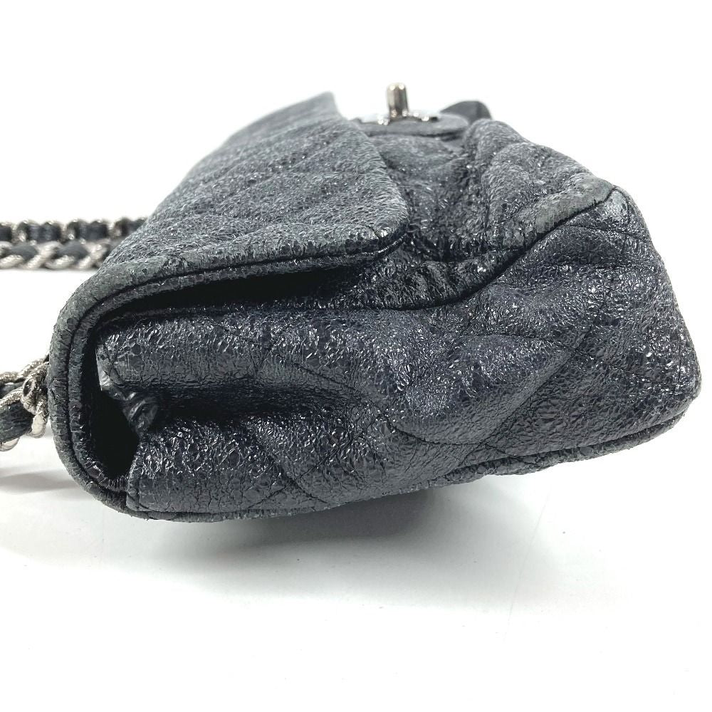 Chanel Shoulder Bag CC Logo Dark Gray — view 4