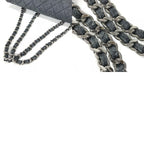 Chanel Shoulder Bag CC Logo Dark Gray — view 9