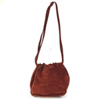 Chanel Shoulder Bag Logo Drawstring Suede — view 2