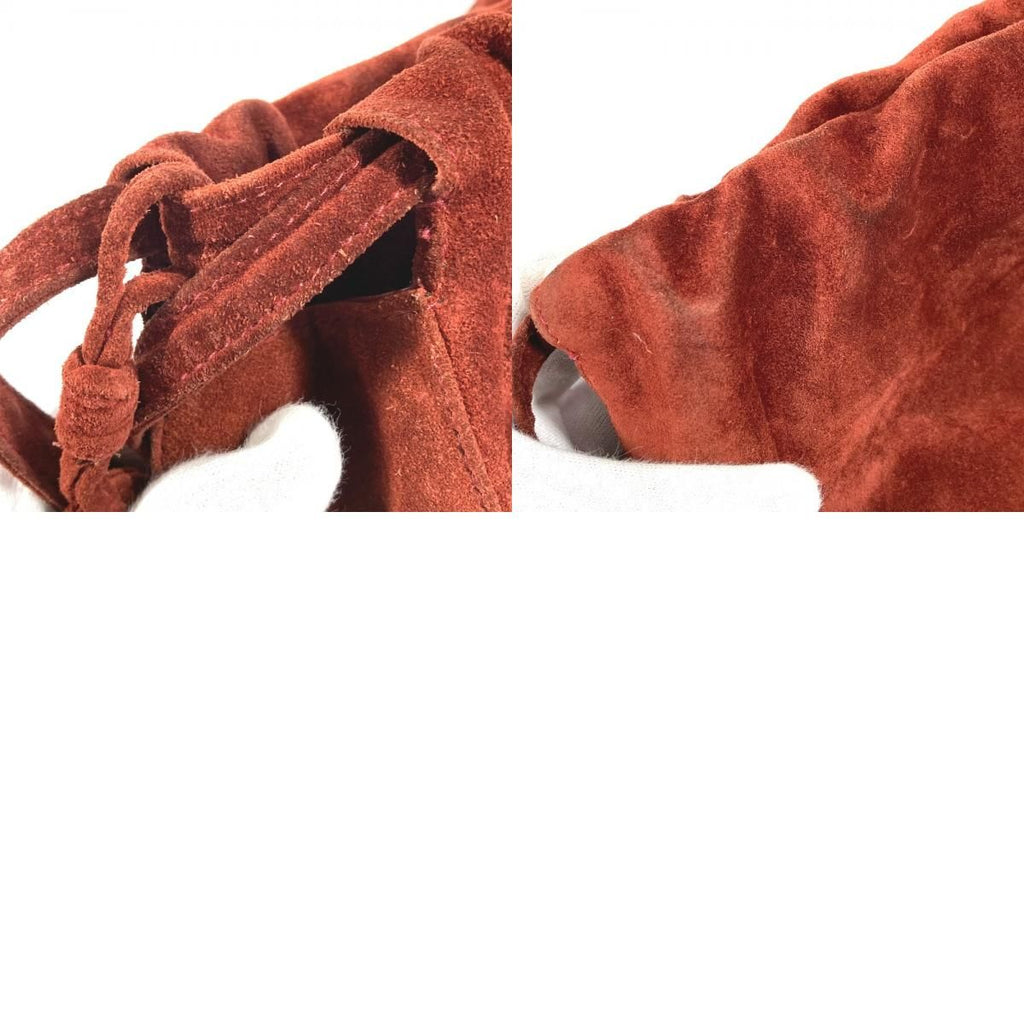 Chanel Shoulder Bag Logo Drawstring Suede — view 9
