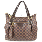 Louis Vuitton Shoulder Bag I-vora MM Damier Canvas Ebene Brown