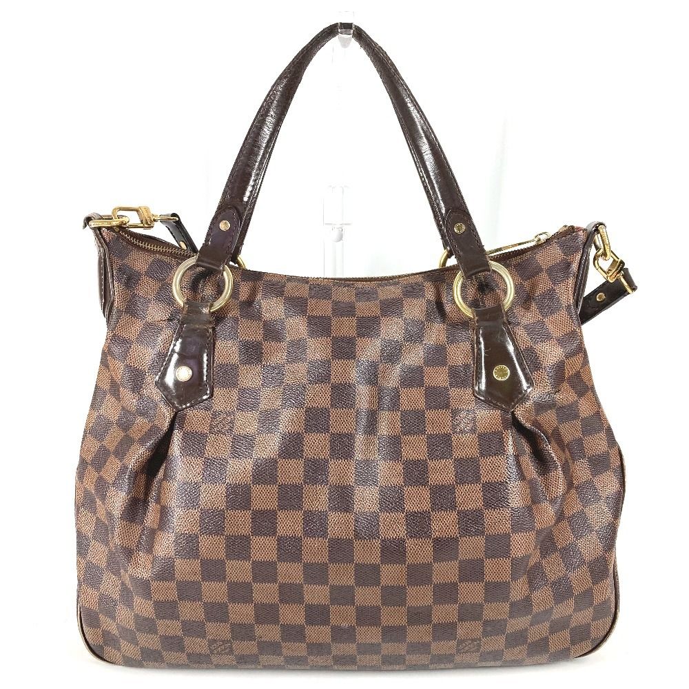 Louis Vuitton Shoulder Bag I-vora MM Damier Canvas Ebene Brown — view 2