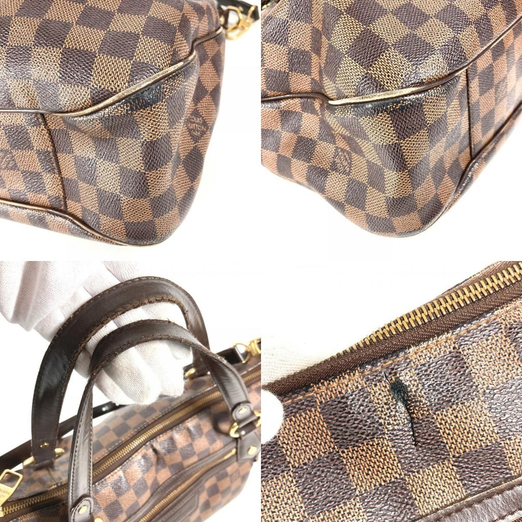Louis Vuitton Shoulder Bag I-vora MM Damier Canvas Ebene Brown — view 7