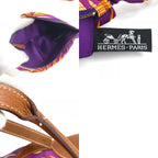 Hermes Shoulder Bag Silk City MM Purple — view 9