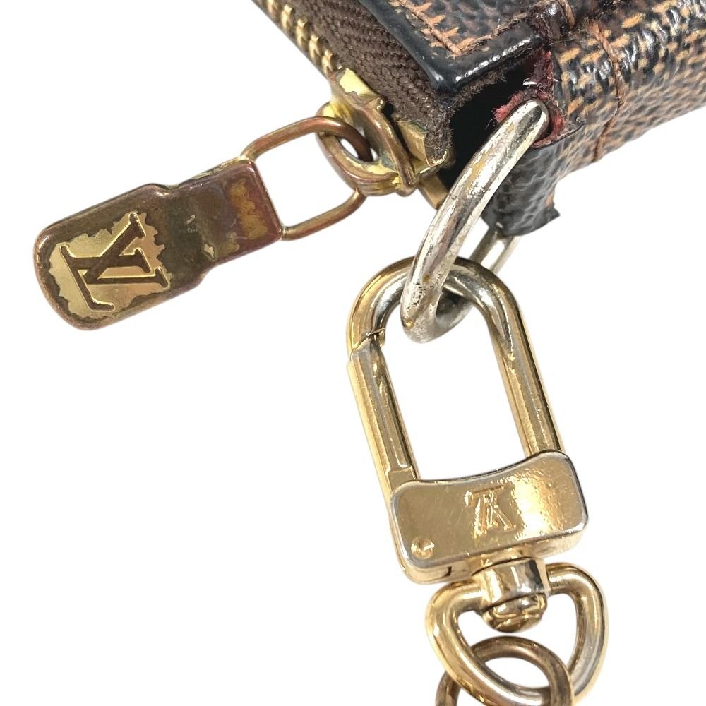 Louis Vuitton Pouch Mini Pochette T&b Damier Canvas Brown — view 5