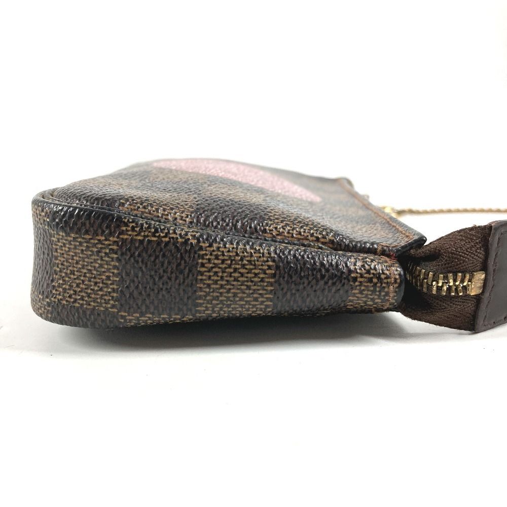 Louis Vuitton Pouch Mini Pochette T&b Damier Canvas Brown — view 3