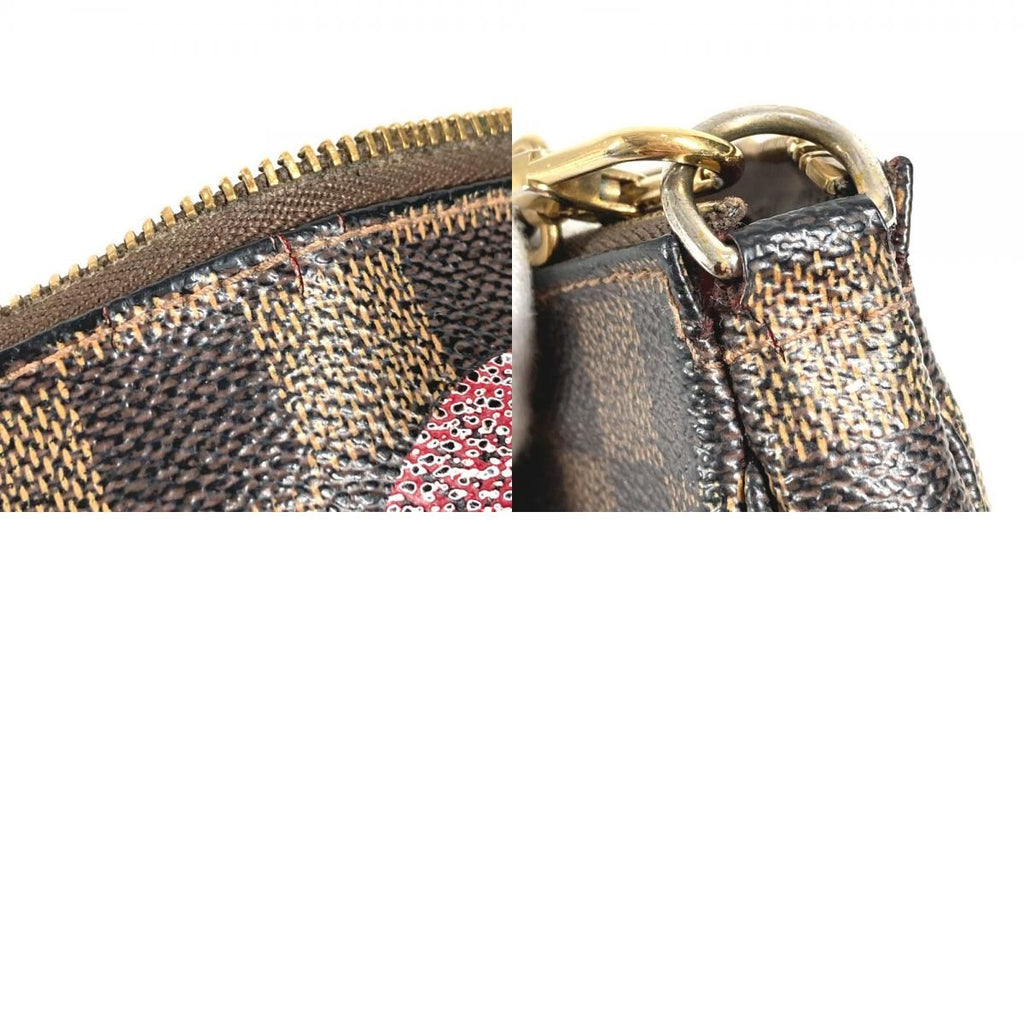Louis Vuitton Pouch Mini Pochette T&b Damier Canvas Brown — view 9