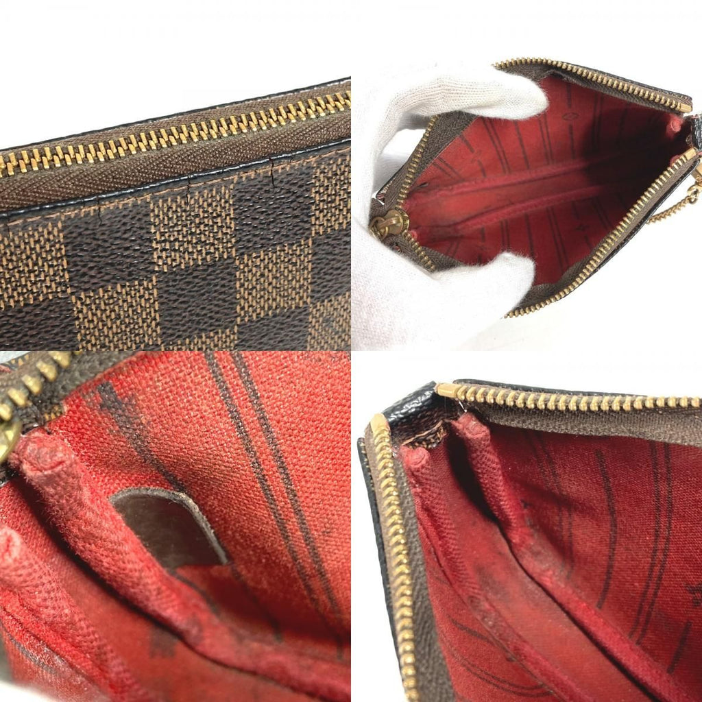 Louis Vuitton Pouch Mini Pochette T&b Damier Canvas Brown — view 8