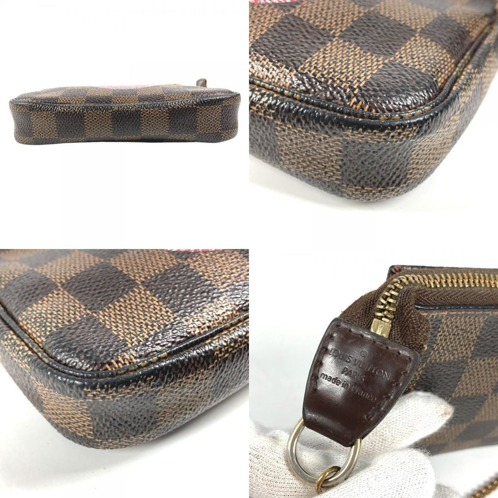 Louis Vuitton Pouch Mini Pochette T&b Damier Canvas Brown — view 7