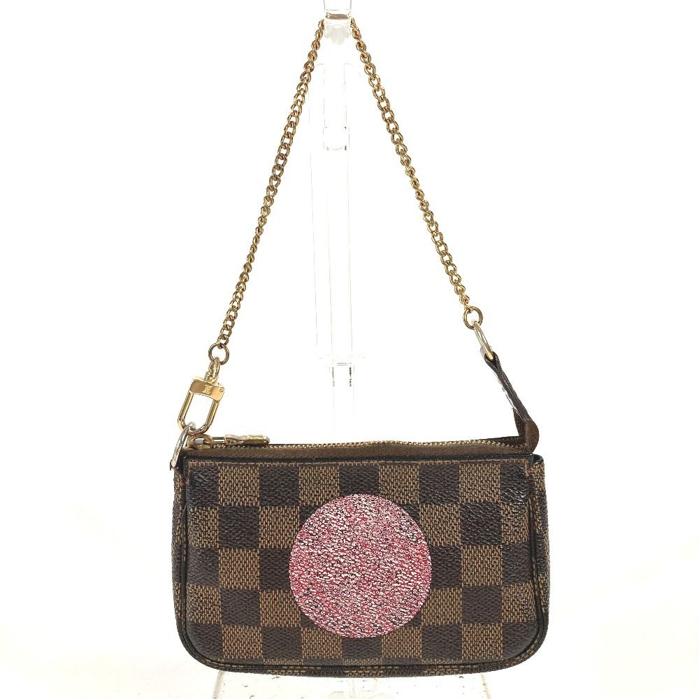 Louis Vuitton Pouch Mini Pochette T&b Damier Canvas Brown