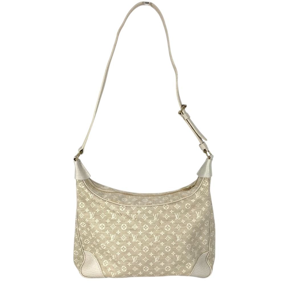 Louis Vuitton Shoulder Bag Boulogne Monogram Mini Lin Canvas Beige — view 2