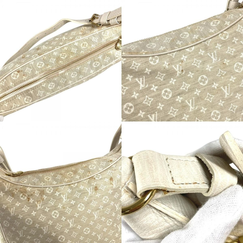 Louis Vuitton Shoulder Bag Boulogne Monogram Mini Lin Canvas Beige — view 8