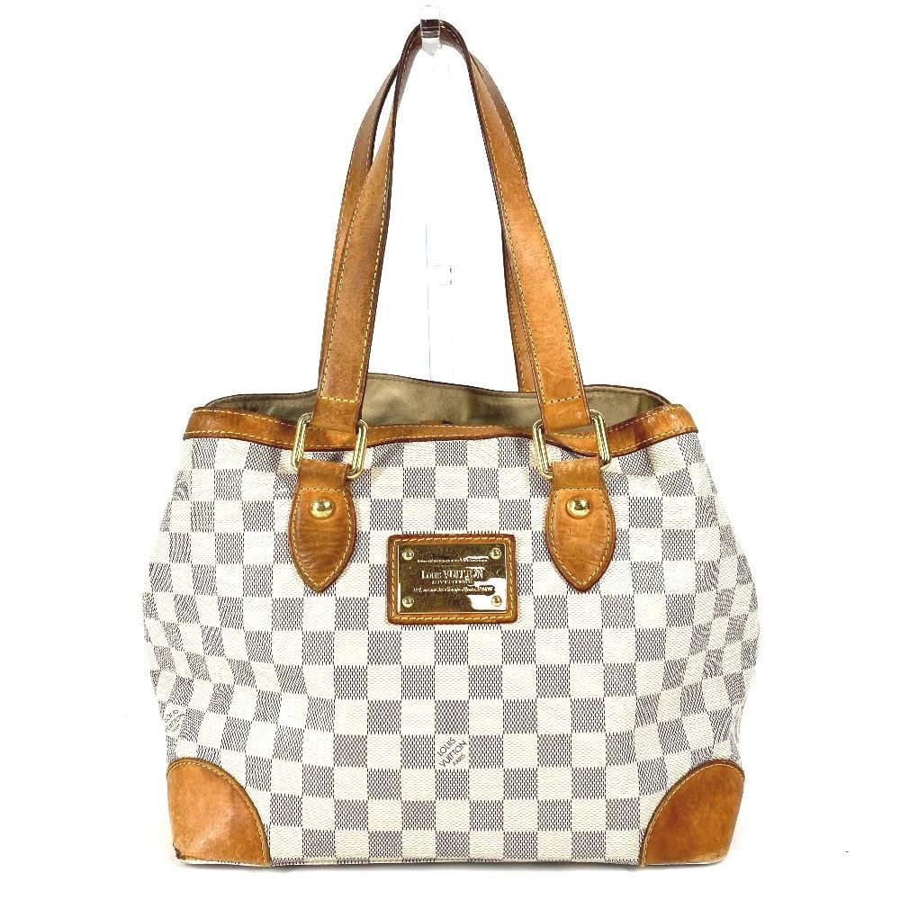 Louis Vuitton Tote Hampstead PM Damier Azur Canvas White