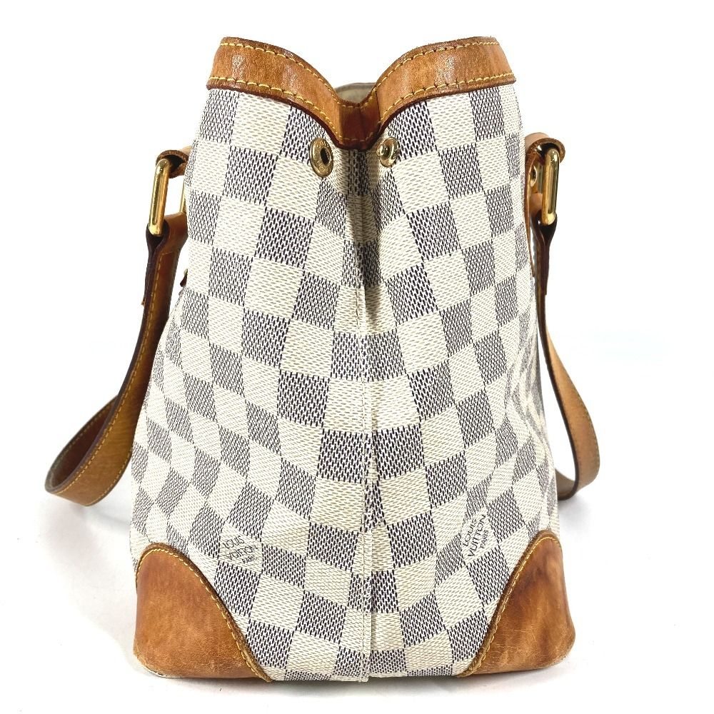 Louis Vuitton Tote Hampstead PM Damier Azur Canvas White — view 3