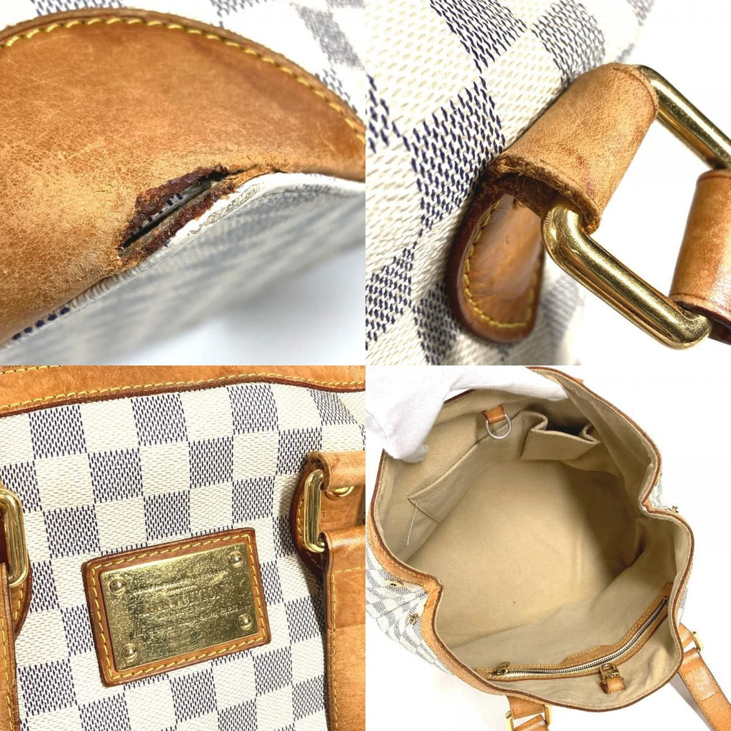 Louis Vuitton Tote Hampstead PM Damier Azur Canvas White — view 8