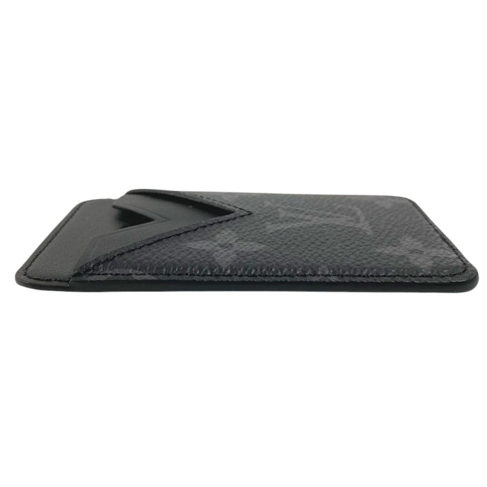 Louis Vuitton Card Case Holder Magnet Monogram Eclipse Canvas Black — view 4