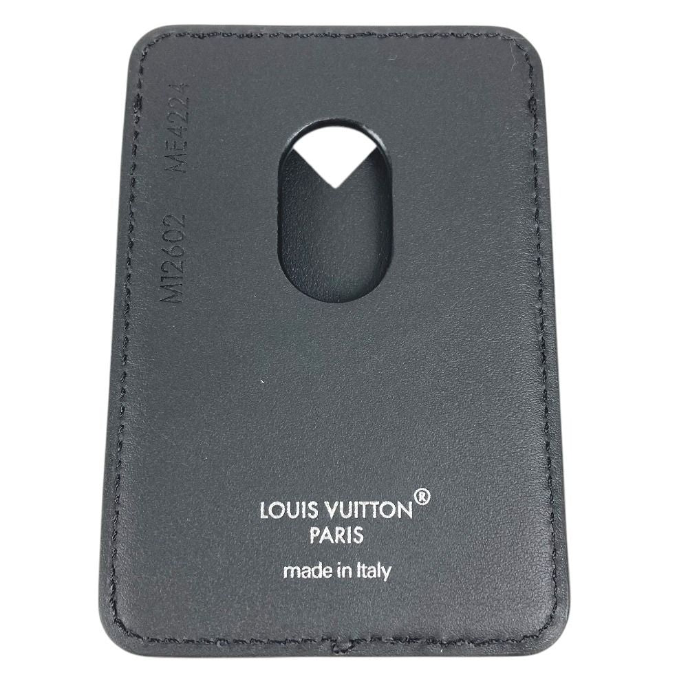 Louis Vuitton Card Case Holder Magnet Monogram Eclipse Canvas Black — view 2
