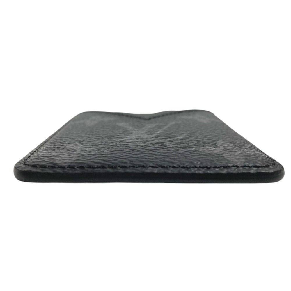 Louis Vuitton Card Case Holder Magnet Monogram Eclipse Canvas Black — view 5