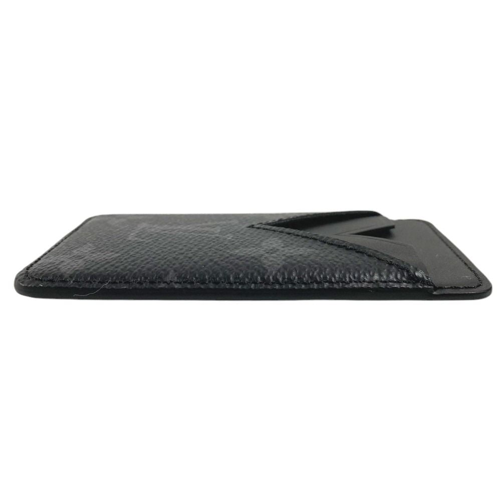 Louis Vuitton Card Case Holder Magnet Monogram Eclipse Canvas Black — view 3