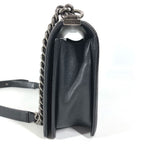 Chanel Shoulder Bag Boy Large 28 Caviar Leather Black — view 3