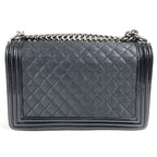 Chanel Shoulder Bag Boy Large 28 Caviar Leather Black — view 2