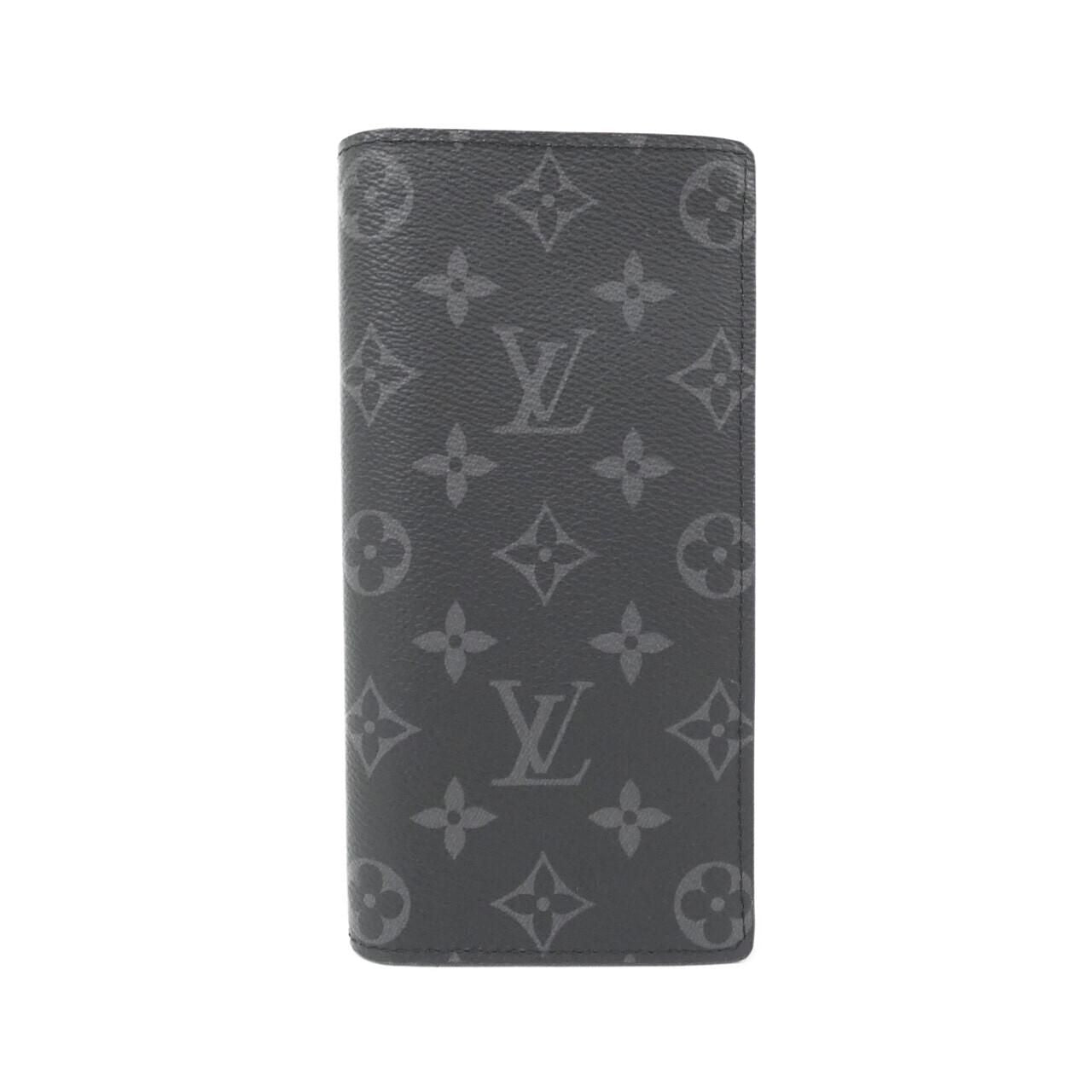 Louis Vuitton Monogram Eclipse Portefeuille Brazza Wallet