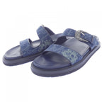 Dior Aqua Double Band Denim Tears Sandals — view 3