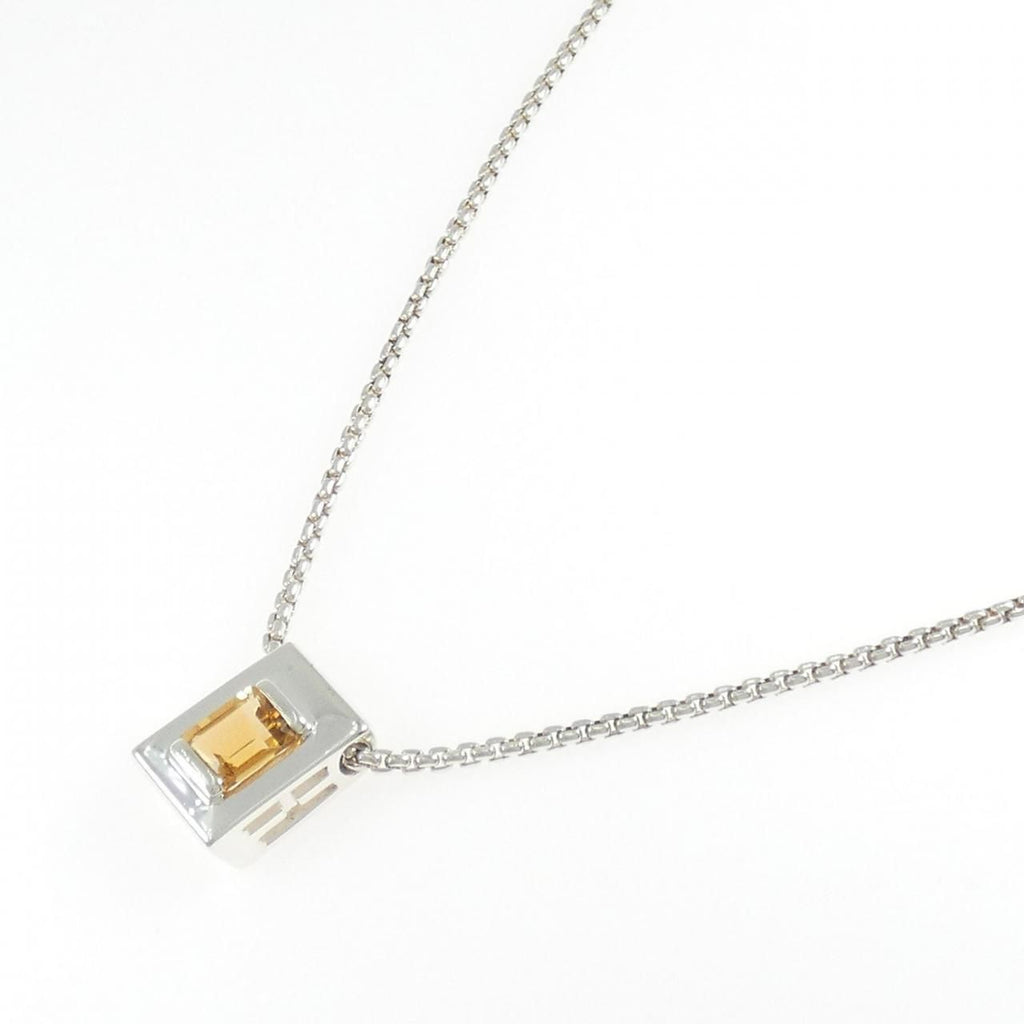 Hermes Citrine Necklace Beige — view 2