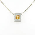 Hermes Citrine Necklace Beige