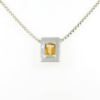 Hermes Citrine Necklace Beige