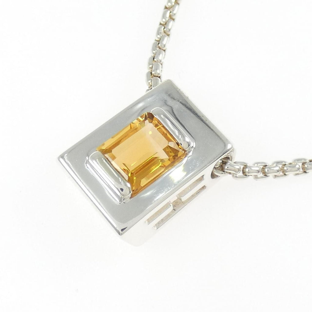 Hermes Citrine Necklace Beige — view 3