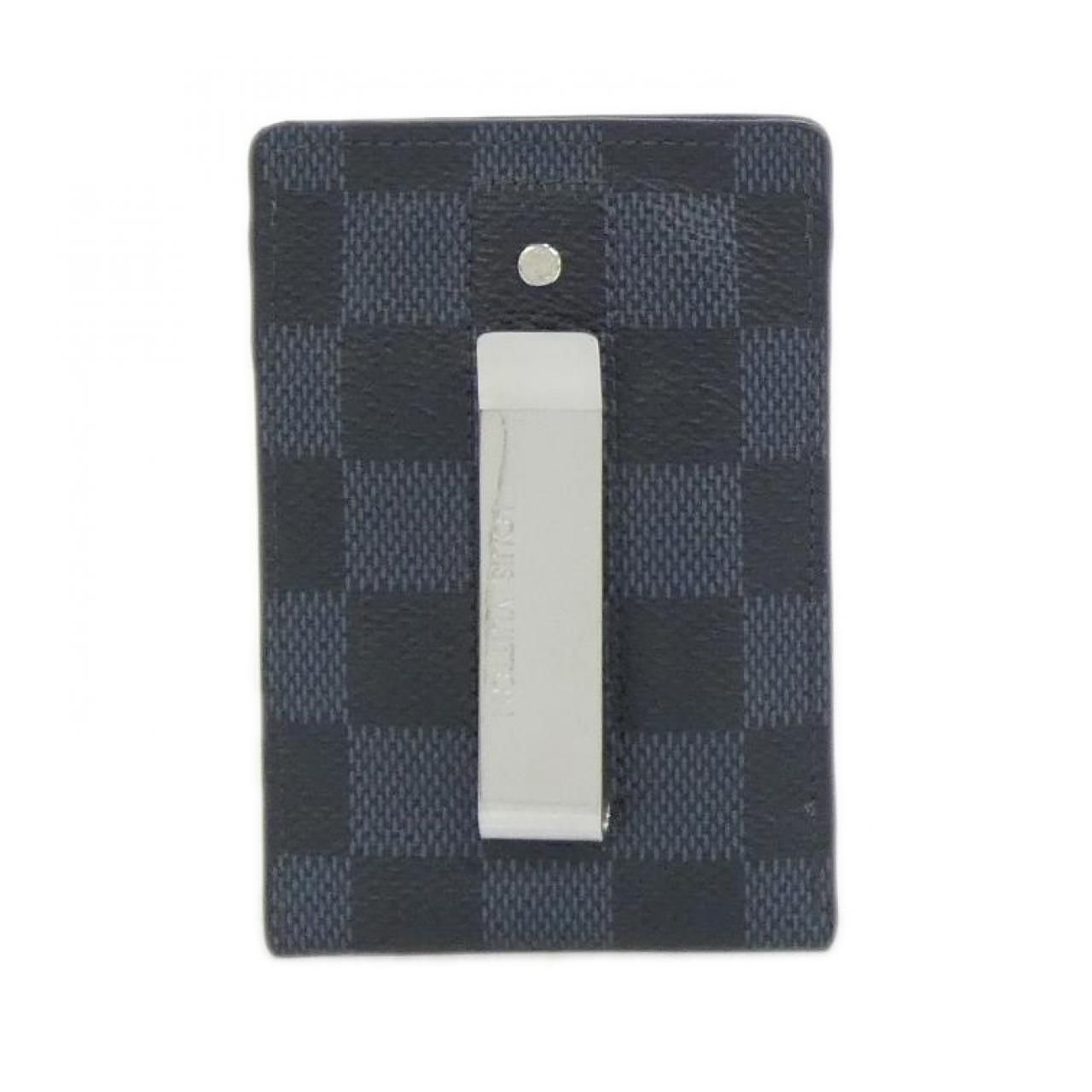 Louis Vuitton Damier Cobalt Card Holder Pince Case — view 2