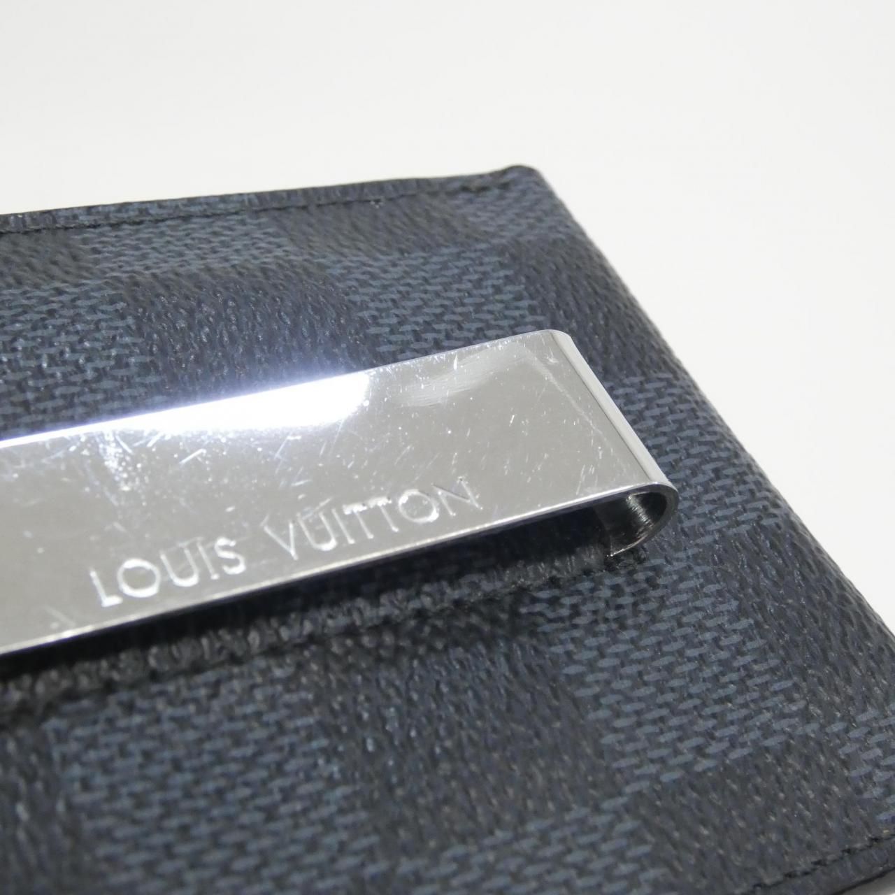 Louis Vuitton Damier Cobalt Card Holder Pince Case — view 4