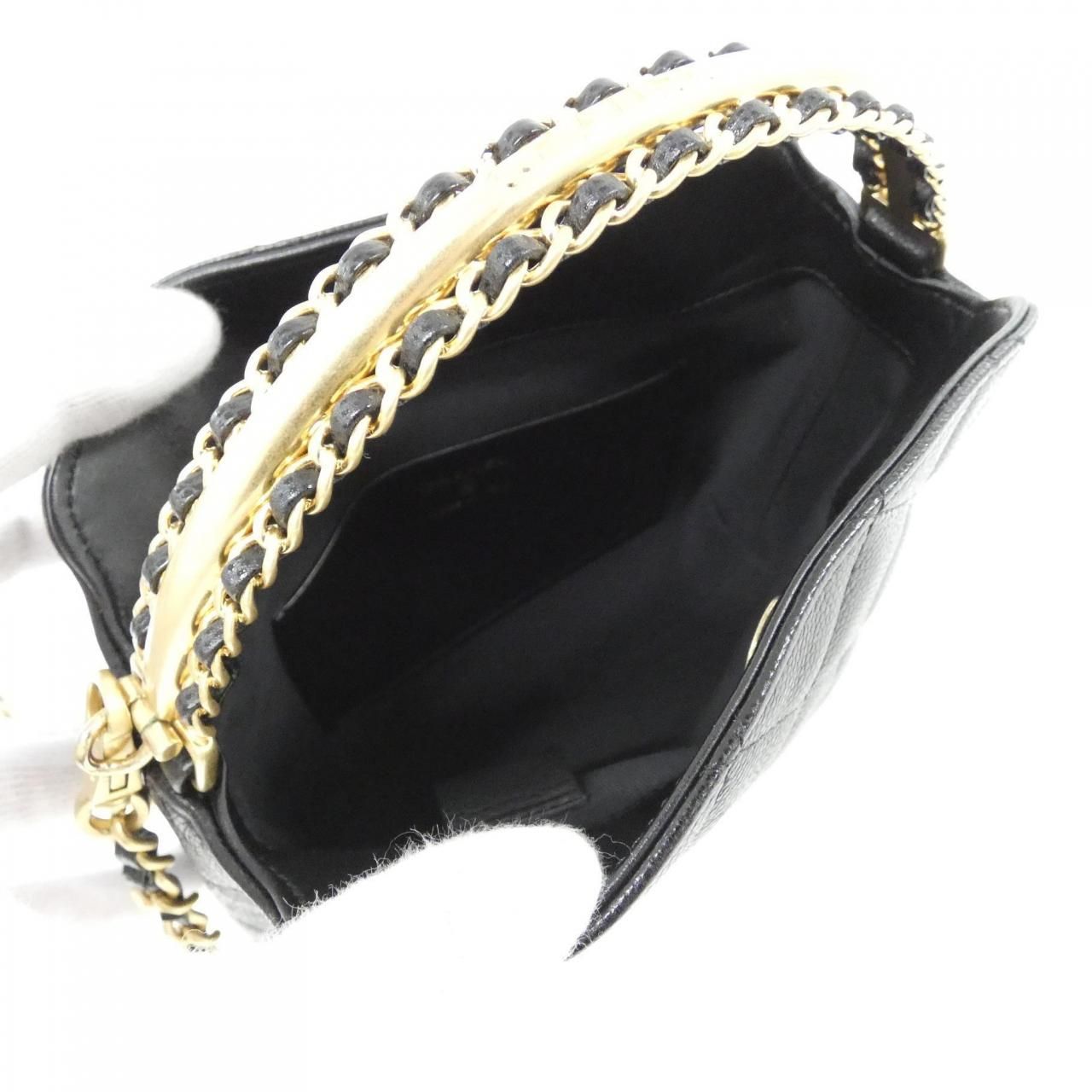 Chanel Chain Clutch Black — view 8